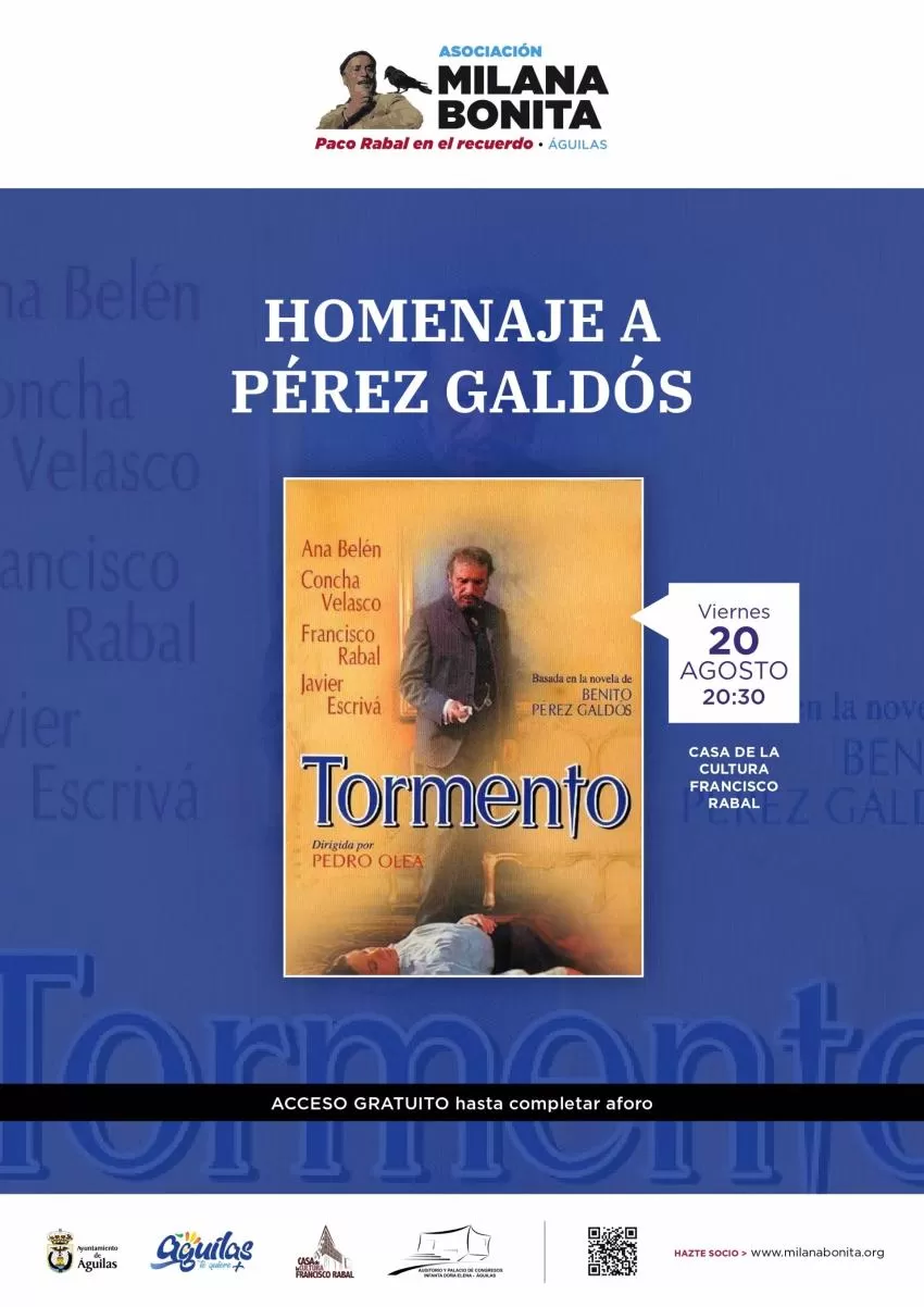 Milana Bonita recuerda a Paco Rabal y homenajea a Pérez Galdós este viernes