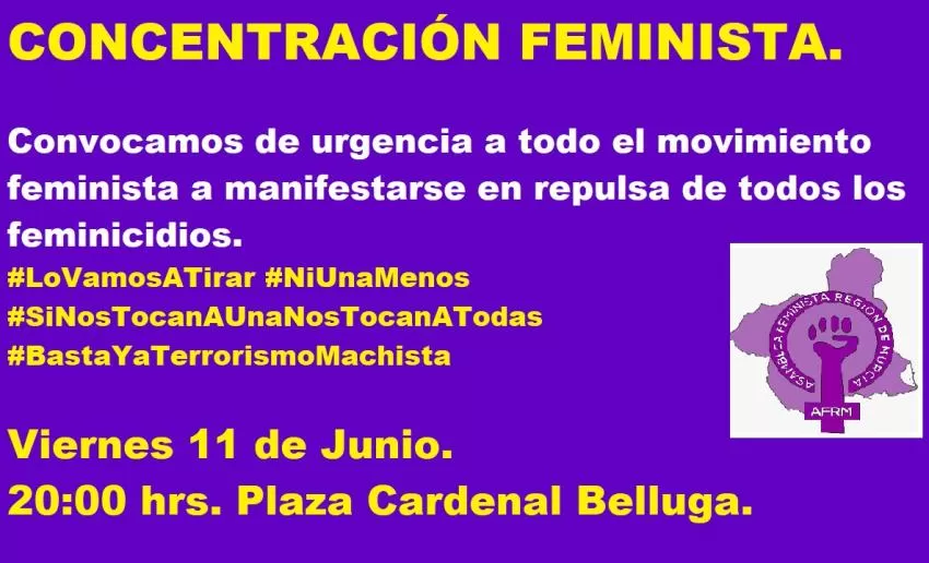 Movimiento feminista sale esta noche a las calles de Murcia tras los últimos crímenes machistas