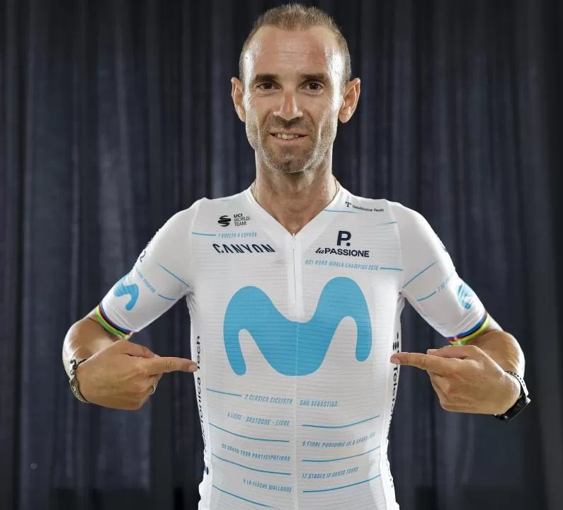 Movistar Team dedica su maillot de La Vuelta 2022 a Alejandro Valverde