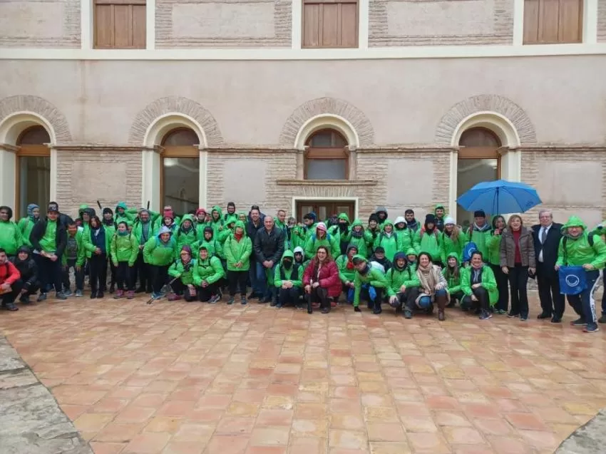 Mula recibe a un centenar de personas con discapacidad intelectual en su inicio del Camino de Levante