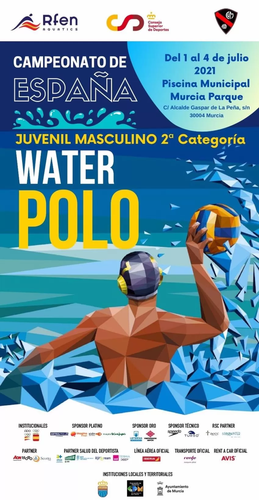 Murcia acoge a partir de este jueves el Campeonato de España de Waterpolo Juvenil