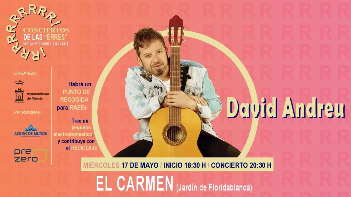 Murcia celebra este miércoles el Día Mundial del Reciclaje con talleres y un concierto de David Andreu en Floridablanca