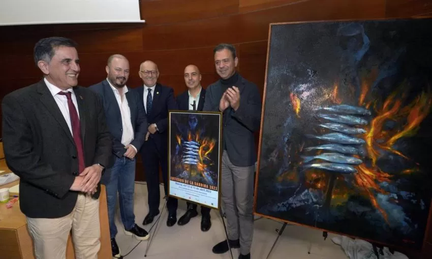 Murcia ya tiene cartel anunciador del Entierro de la Sardina de 2023, obra del pintor Cristóbal Pérez García