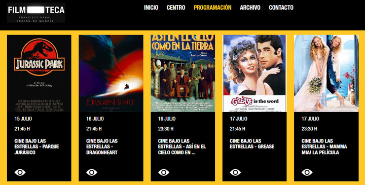 Paco Rabal y los musicales protagonizan la tercera semana de 'Cine bajo las estrellas' de la Filmoteca regional