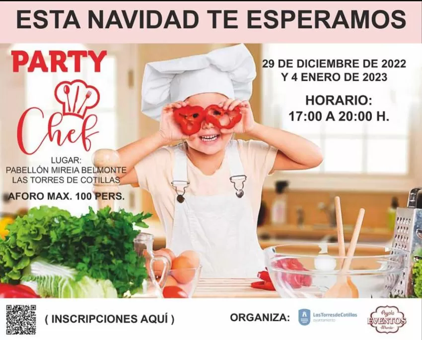 Los más pequeños de la casa, a cocinar en la “Party Chef Navideña 2022” de Las Torres de Cotillas