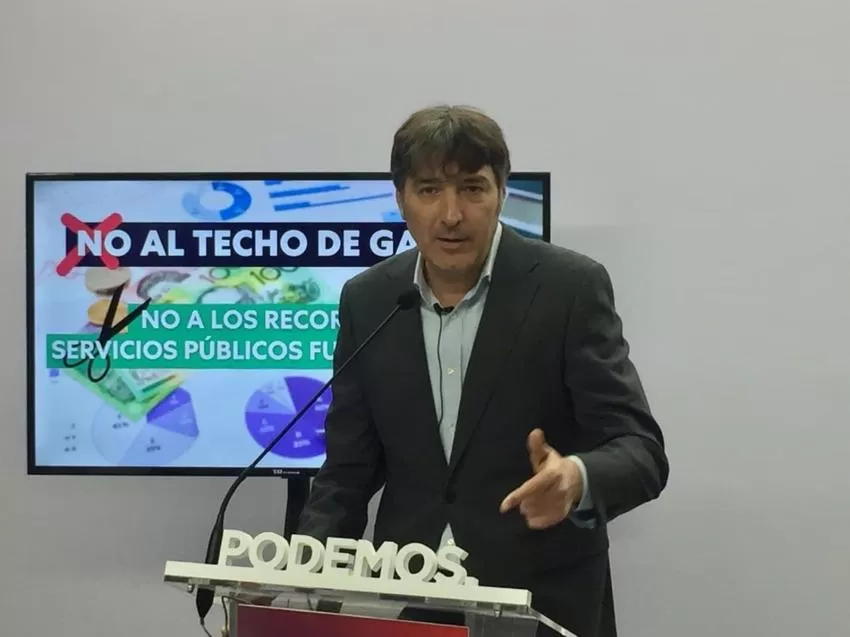 Podemos rechaza el techo de gasto del Gobierno regional y advierte de que "nos estamos jugando los servicios públicos"
