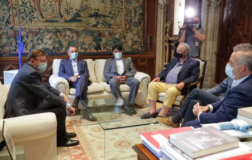 Puig asegura a la CEV y Asaja que el trasvase Tajo-Segura es "irrenunciable"