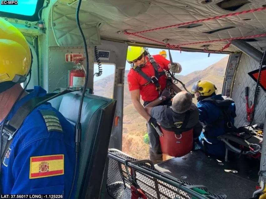 Rescatan a un senderista que había sufrido un desvanecimiento en la Sierra de la Muela, en Cartagena