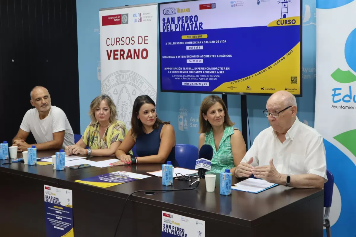 San Pedro del Pinatar acoge en septiembre cursos de la UMU sobre teatro, salvamento y biomedicina