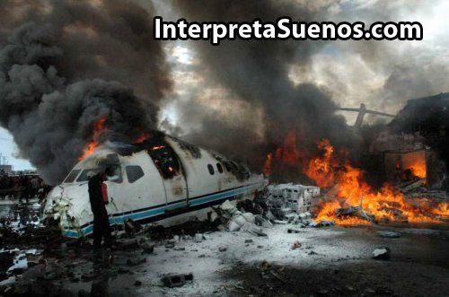 Significado de soñar con avión estrellado
