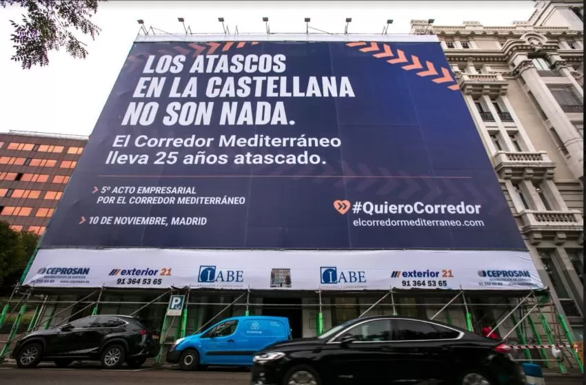 Un centenar de empresarios de la Región asistirá este miércoles al acto de reivindicación del Corredor Mediterráneo