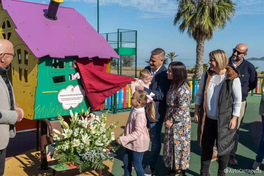 Un parque en Los Urrutias con el nombre de Valeria Galindo, fallecida a los 7 años de una grave enfermedad