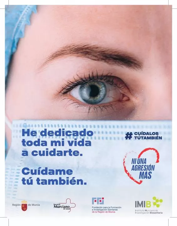 Una campaña de la CARM apela a la concienciación ciudadana para reducir las agresiones a personal sanitario