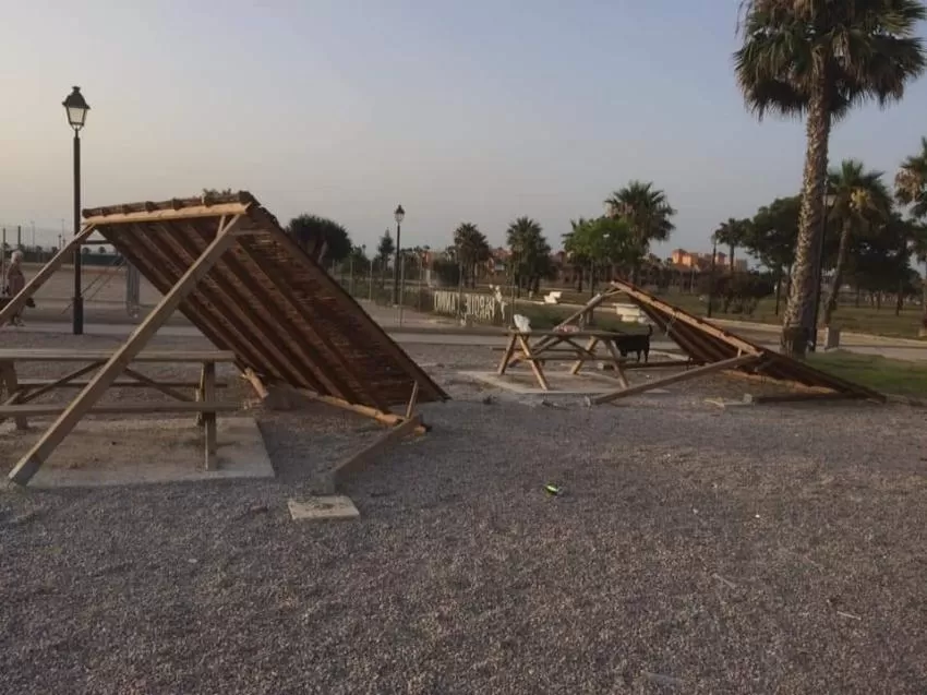 Vandalismo en Los Alcázares