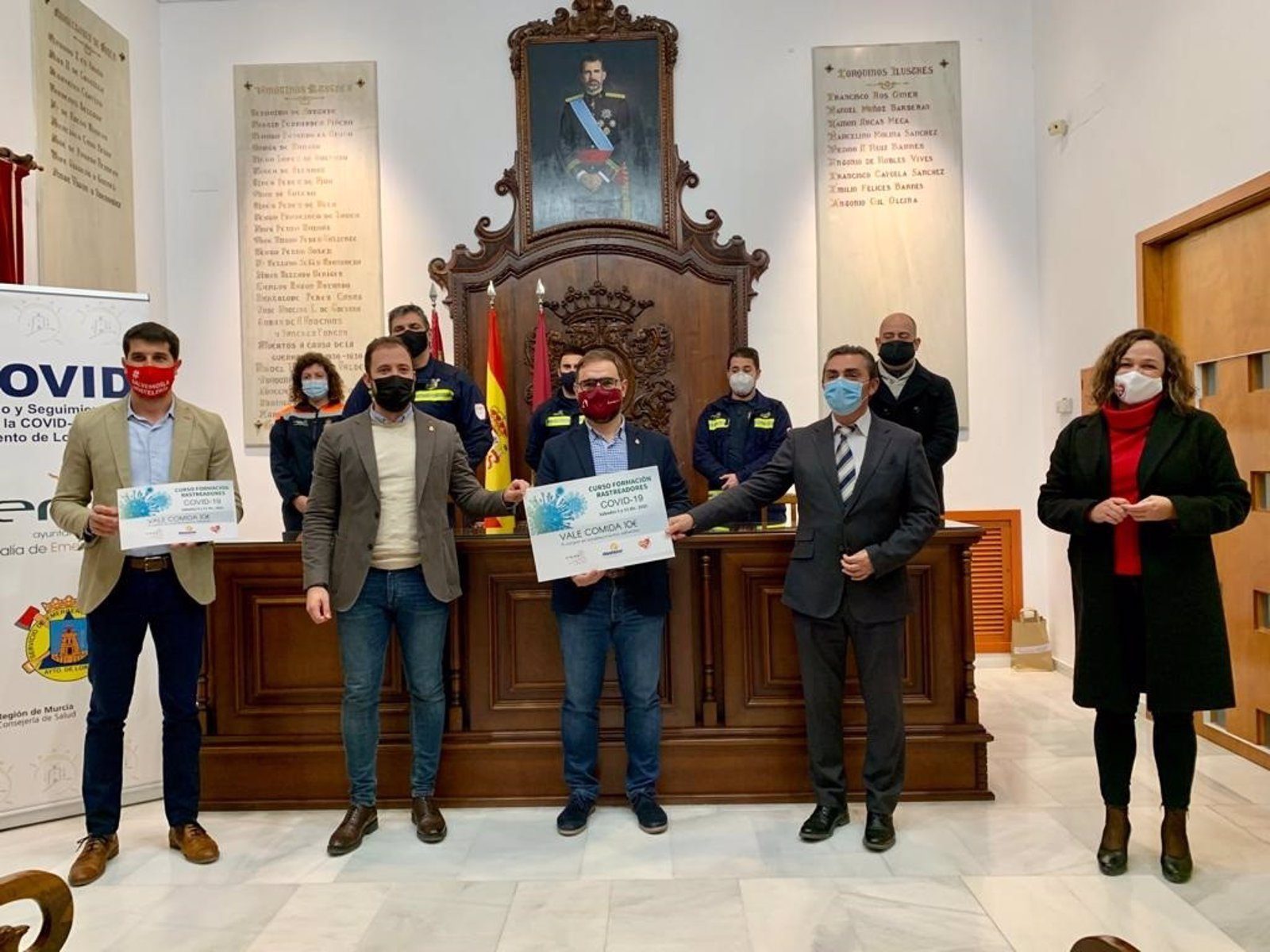 Lorca formara como rastreadores covid a 264 voluntarios de proteccion civil de municipios de la region