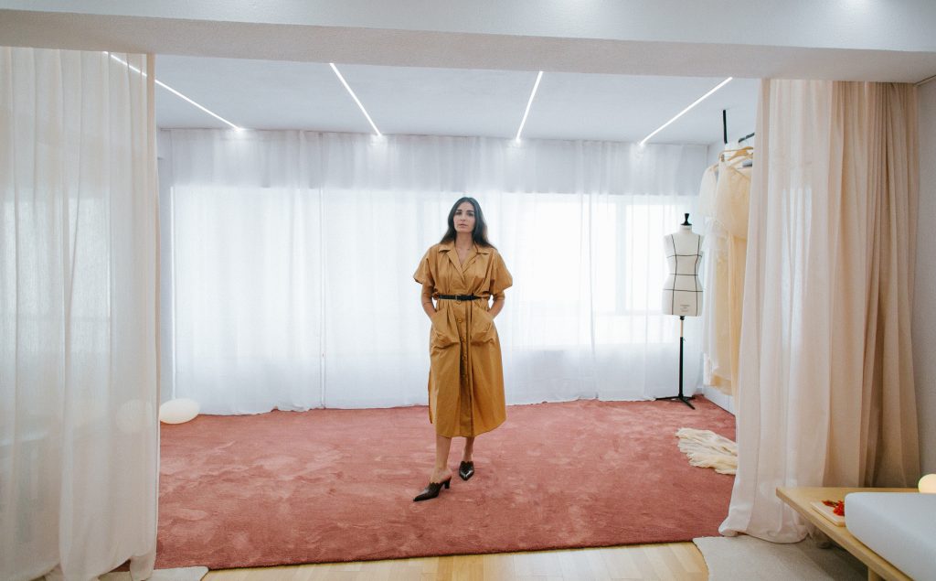 Inés Lacasa en su atelier