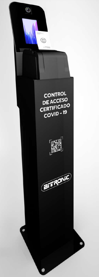 maquina lector certificado covid