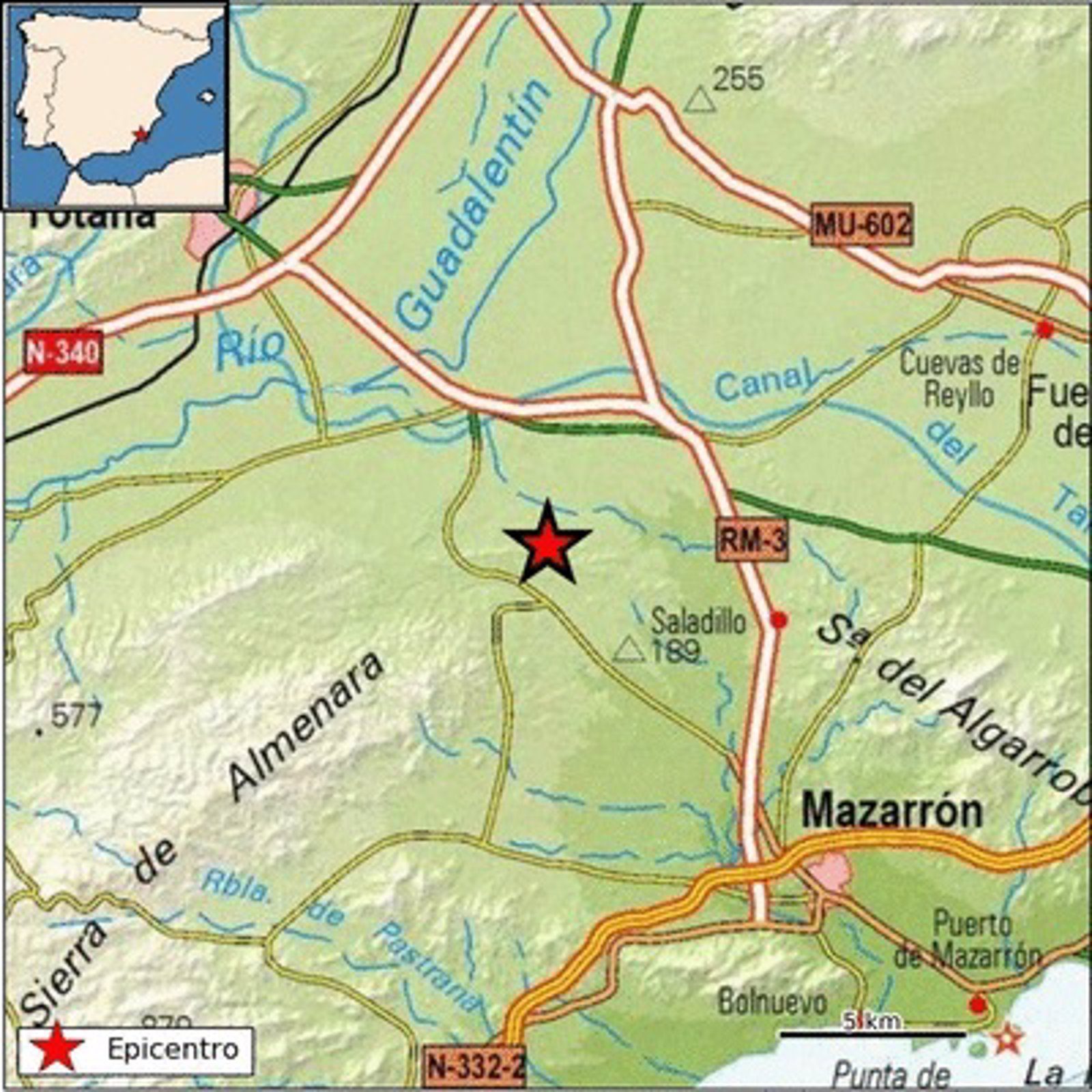 Registrados cuatro terremotos en totana mazarron y abanilla en las ultimas 24 horas