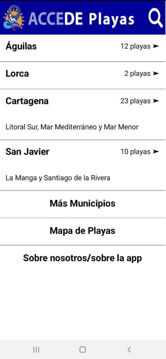 Playas accesibles Región de Murcia