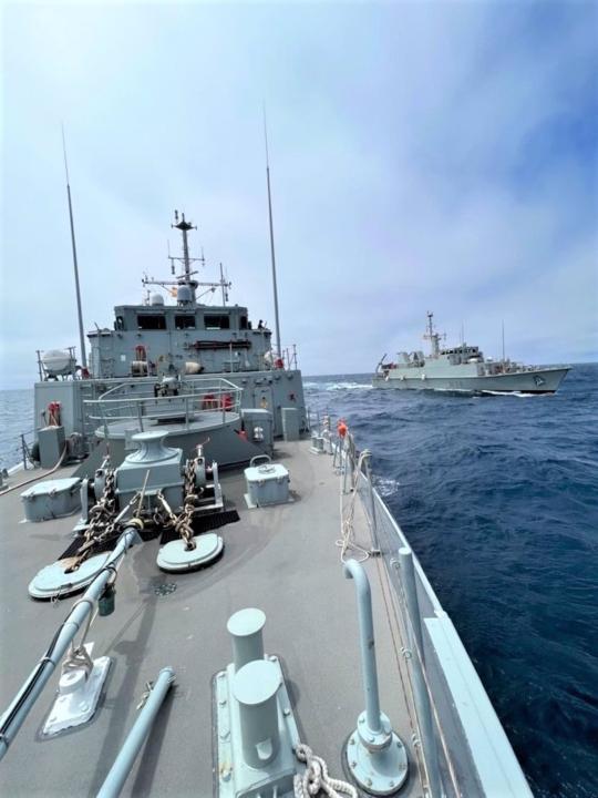 El cazaminas duero realiza un despliegue de la otan en el mediterraneo