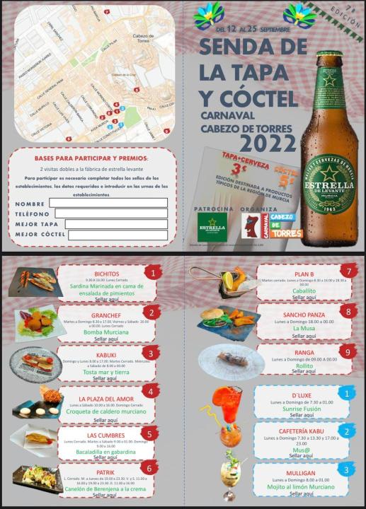 Senda de la tapa Carnaval Cabezo de Torres