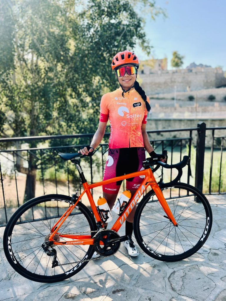 Andrea Alzate, con el maillot de Soltec Team Costa Cálida