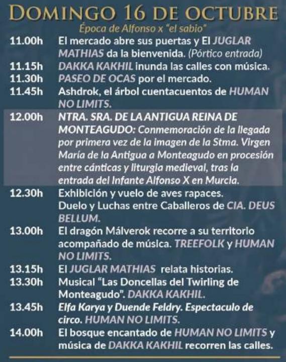 Frontera de Reinos, programa